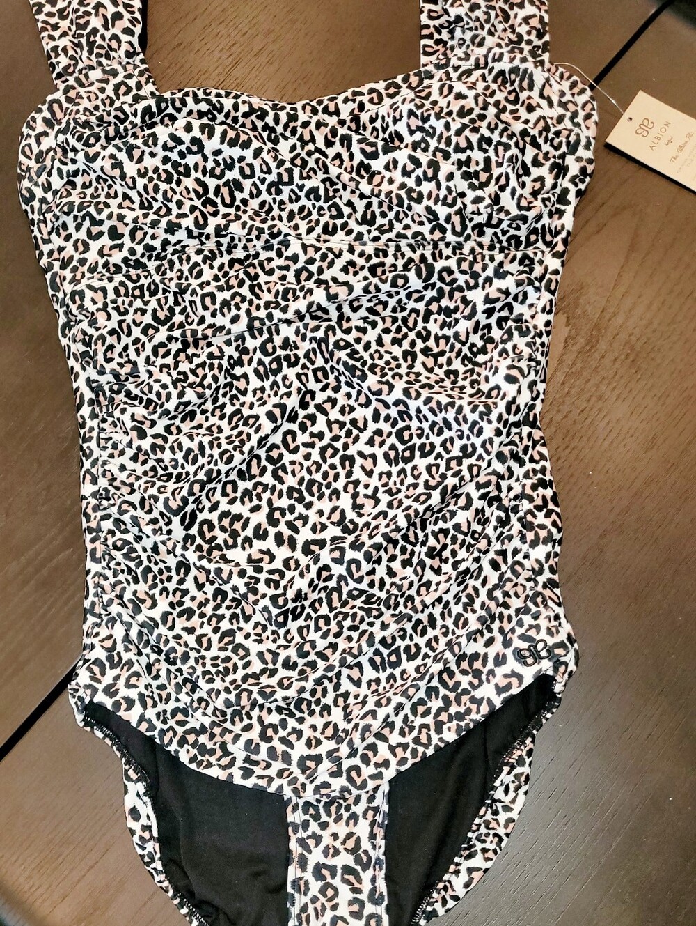 Albion Fit The Savannah One Piece Leopard  Swimsuit - Picture 9 of 11